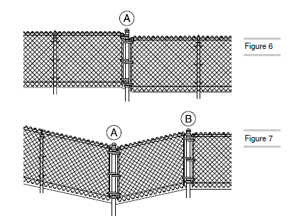 Installing Chain Link Fence on Terraced or Uneven Ground